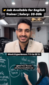 English Trainer Jobs Hiring in India 