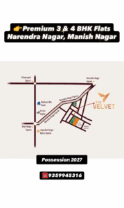 3 and 4 BHK Luxury Flats in Narendra Nagar with Premium Amenities
