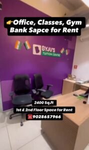 2400 SqFt Commercial Space for Rent with Parking