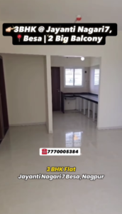 3 BHK Flat for Sale at Besa Nagpur