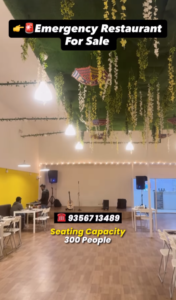 Fully furnished restaurant for sale