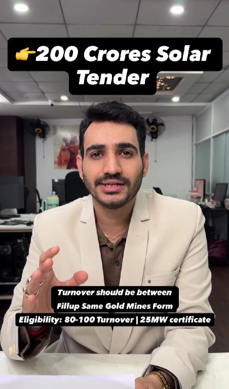 200 CR Solar Tender Jharkhand – EPC Bid Open Now