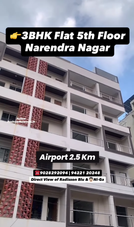 Affordable 3 BHK Flat for Sale in Narendra Nagar | Near Metro