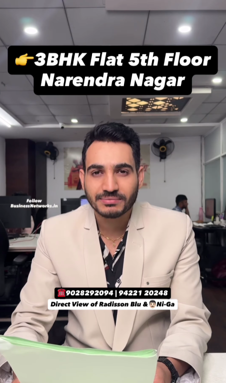 Affordable 3 BHK Flat for Sale in Narendra Nagar | Near Metro