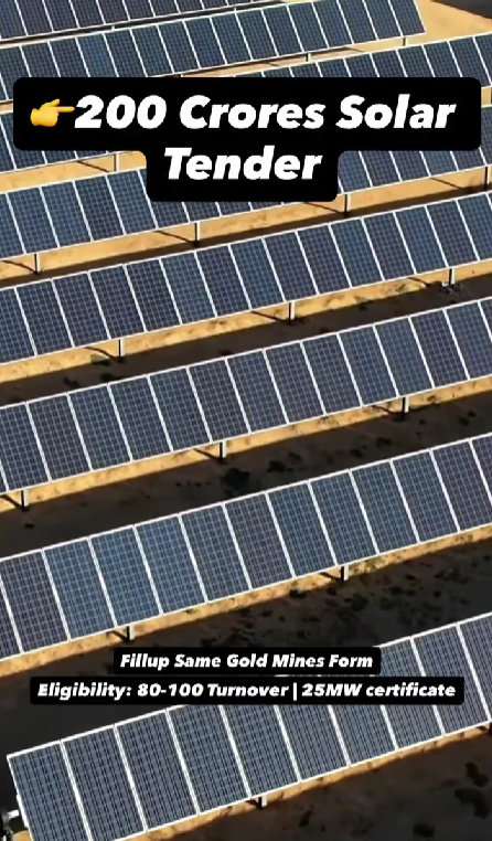 200 CR Solar Tender Jharkhand – EPC Bid Open Now