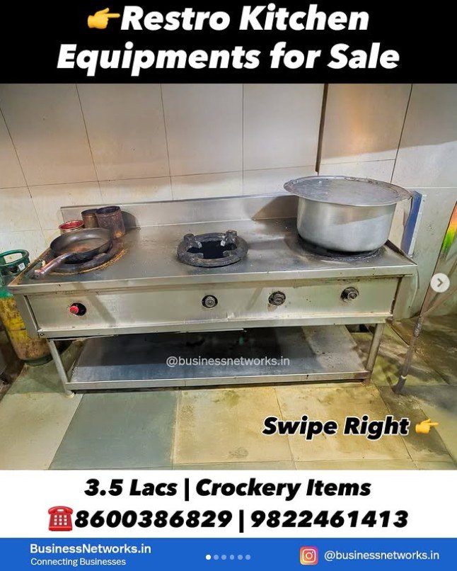 Kitchen Setup and Furniture for Sale in Nagpur | Complete Restaurant Package ₹3.5 Lakh