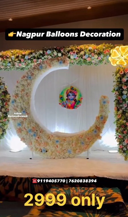 Nagpur Balloons Decoration | Baby Shower & Birthday Decoration Starting ₹2999