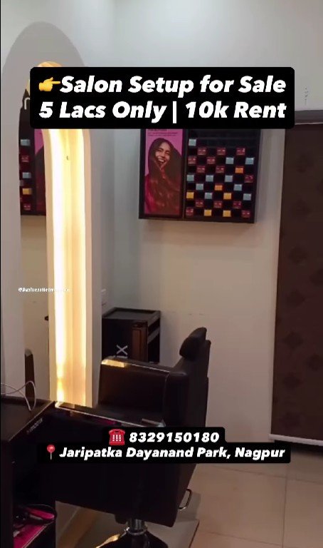 Salon Setup for Sale in Jaripatka Nagpur | ₹5 Lakh Only