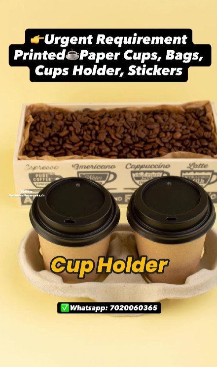 Urgent Paper Coffee Cups | Printed Cups, Bags & Stickers Supplier