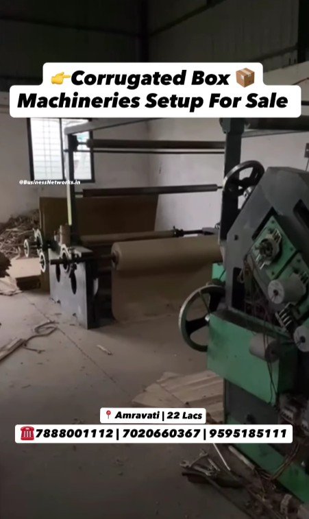 Box Factory Machinery for Sale in Amravati – ₹22 Lacs | Complete Setup