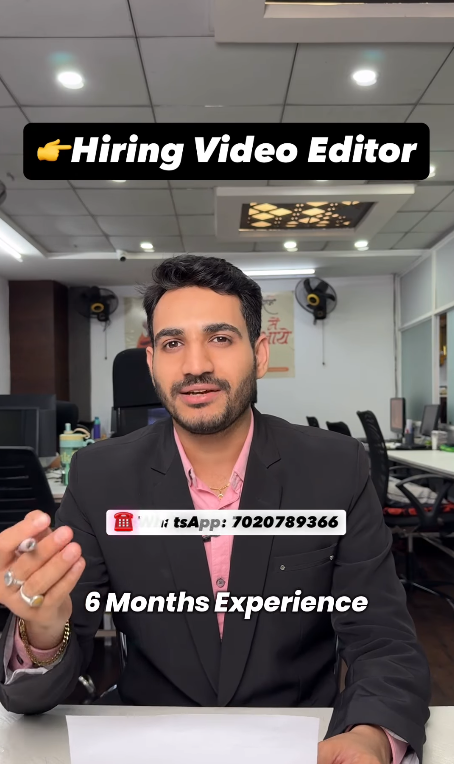 Urgently Hiring Video Editor & Sales Executive Jobs in Nagpur