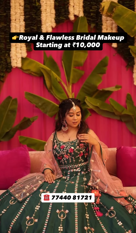 Shaadi ho, engagement, sangeet ya haldi — har moment mein aap deserve karti ho ek perfect, flawless aur royal look!