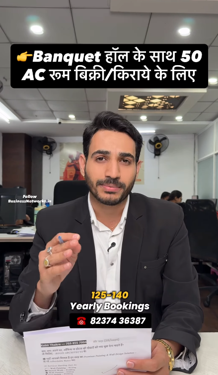 Banquet Hall for Rent with 50 Rooms