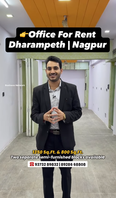 Semi-Furnished Office Space for Rent in Dharampeth, Nagpur